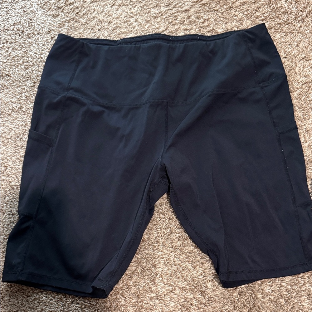 Target Black High-Rise Bike Shorts with Side Pockets